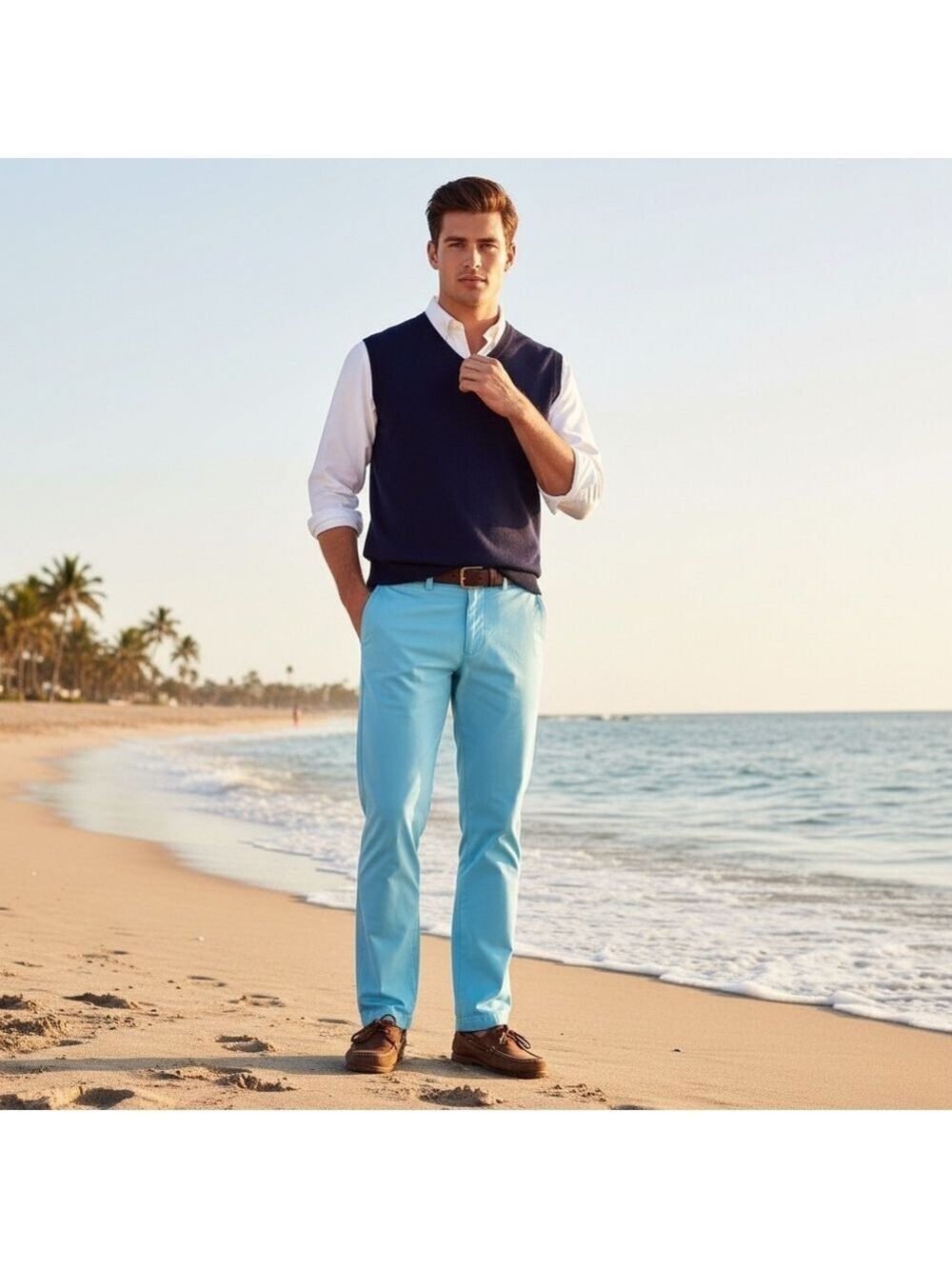 Vineyard Vines Bora Blue Breaker Pants Size 28x30
